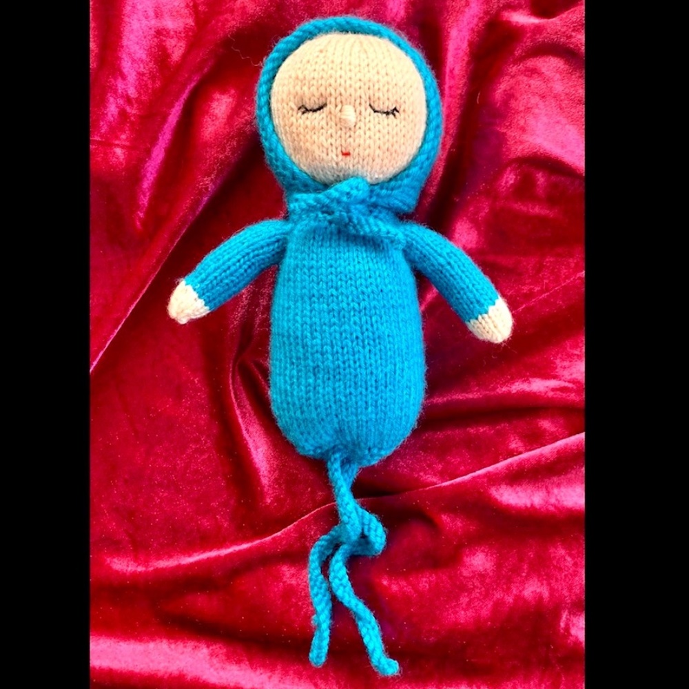 3/$45 ⭐️ Soft Knit Baby Doll in Hooded Onesie
